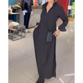 Elara Flow™ Side-Slit Maxi Dres