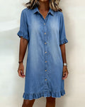 Veloura Harper™ Effortless Denim Dress