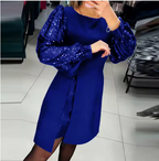 Elodie™ | Elegant Puff-Sleeve Dress for Effortless Confidence