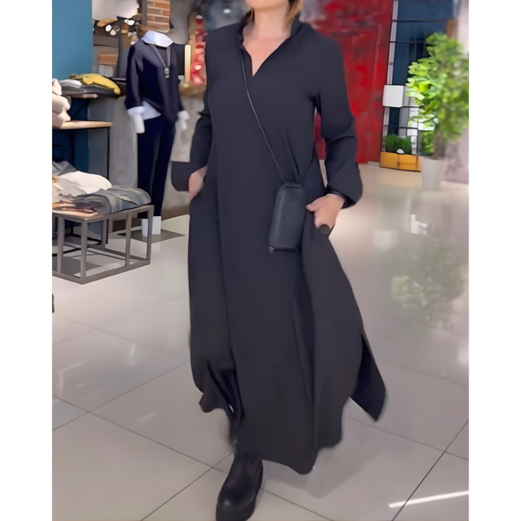 Elara Flow™ Side-Slit Maxi Dres