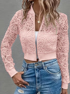 Aurora Lace™ Crop Bomber